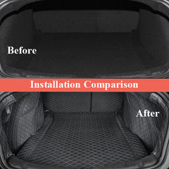 2024+ Model 3 Highland Fully Covered Premium Leather Frunk & Trunk Mat for Tesla - T-Launch