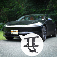 2024+ Tesla Model 3 Highland Front License Plate Holder – No Drill, Anti-Theft Bracket Mounting Kit - T-Launch