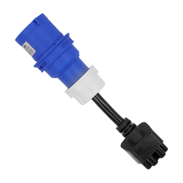 CEE de 3 pinos para Tesla Adaptador - Cabo de extensão do carregador EV 32A para Tesla Conector Móvel