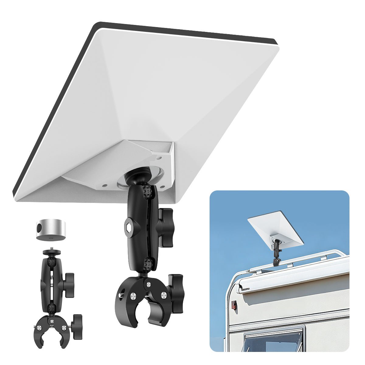 2025 New Version Adjustable Clamp Mount Kit for Starlink Mini - T-Launch