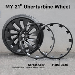 Model Y-velgbeschermer voor 21'' Uberturbine en 20'' inductiewielen Ultimate Protection Refreshed-wielen (4-pack)