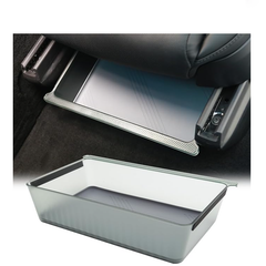 กล่องเก็บของใต้เบาะนั่ง ถาดจัดระเบียบแบบซ่อนสำหรับ Tesla Model เอ็กซ์(2022-2024)