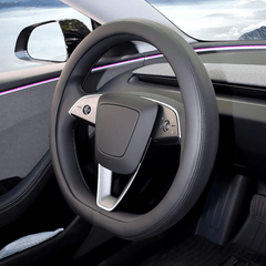 Premium Ventilated Steering Wheel Cover for Tesla Model Y Juniper 2025+