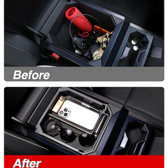 Double Layer Center Console Organizer Armrest Storage Box for Cybertruck