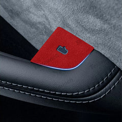 Alcantara Door Button Switch Cover 4 PCS Para 2024 Model 3 Highland