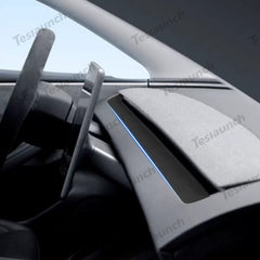 Alcantara dashboard air outlet cover sticker for 2024 Model 3