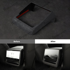 Alcantara Osłona tylnego odpowietrznika klimatyzacji na rok 2024 Model 3 Highland