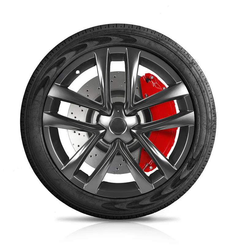 Rød 2021-2024 Model S/X Bremsekaliperdeksler (4stk) for Tesla