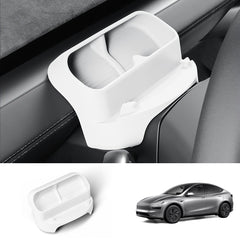 Multi-Function Steering Wheel Phone Mount & Glasses Holder for Tesla Model Y Juniper 2025+