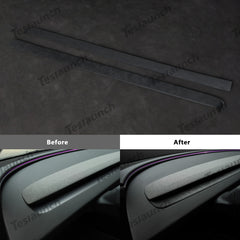 Alcantara Dashboard Air Outlet Cover voor 2024 Model 3 Hoogland