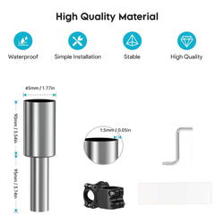 Kerek csöves tetőcsomagtartó tartó Starlink Minihez – minden autóhoz illeszkedik