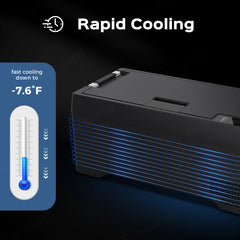 40L Trunk Kylskåp Bärbar bagagefrys för Tesla Model X 6 platser/ 7 platser (US Version)