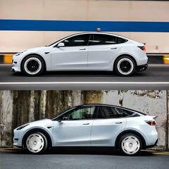 레트로 휠 커버 허브 캡TeslaModelY 19 '제미니 바퀴 (4 PCS)