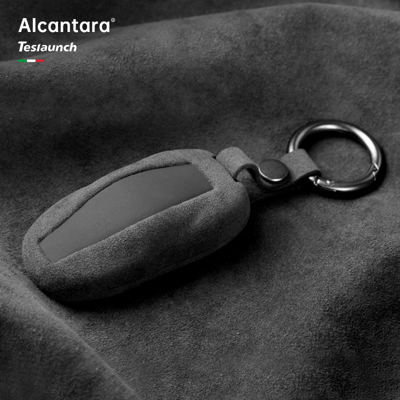 Tesla Key Card Holder  Alcantara and Metal - Marnana