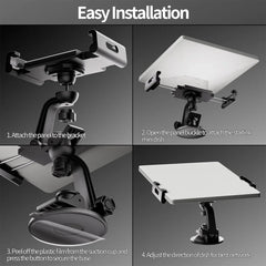 360° Adjustable Suction Cup Mount for Starlink Mini - T-Launch