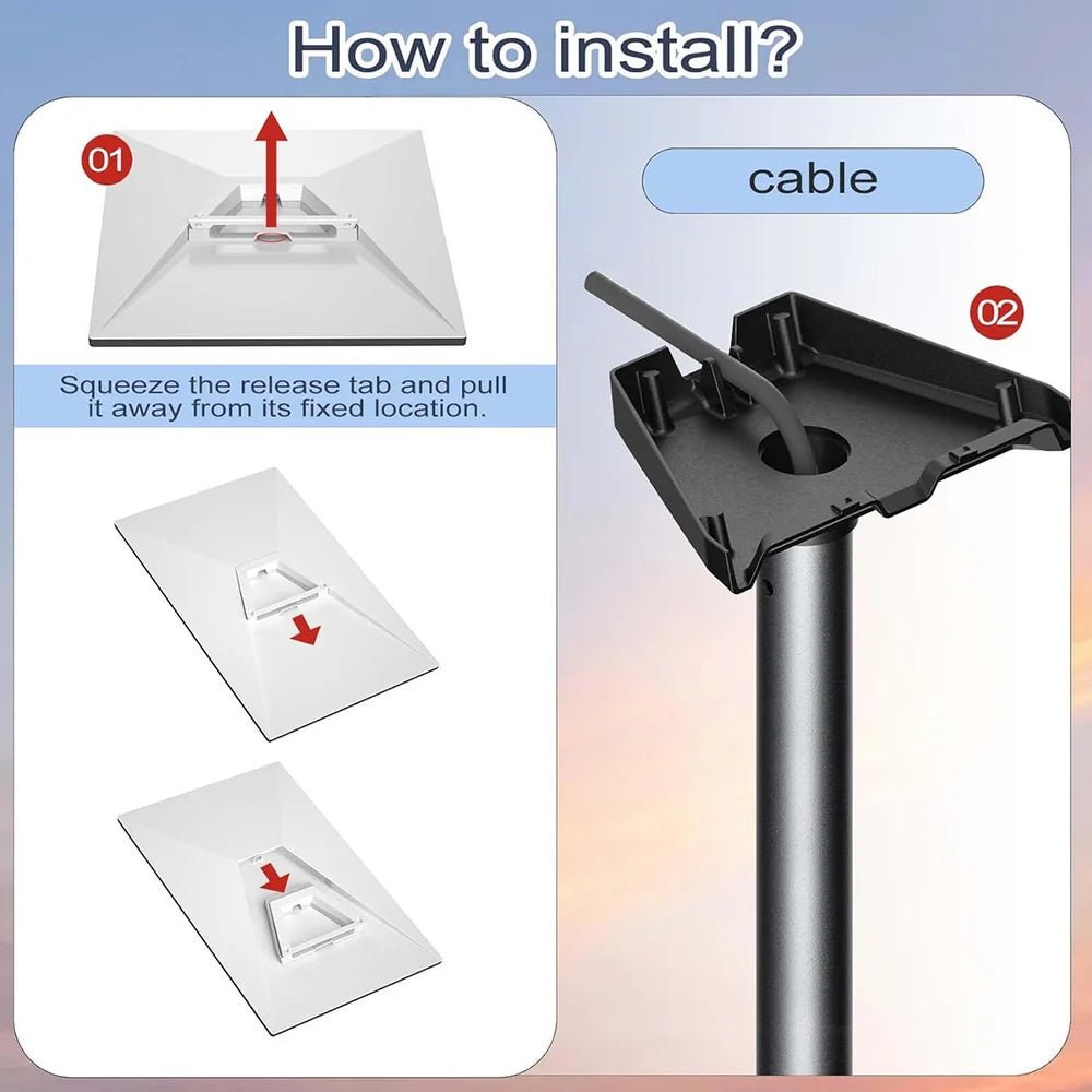 360° Adjustable Wall & Roof Mount Kit for Starlink Gen 3 - T-Launch