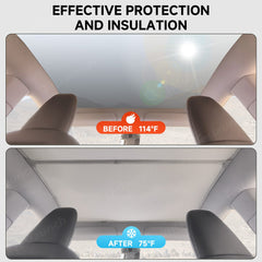 Split Nano Ice Crystal Glass Shade Roof για Tesla Model Y Juniper 2025+