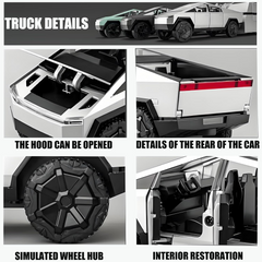 Cybertruck Pickup Truck Alloy 1/24 Car Model