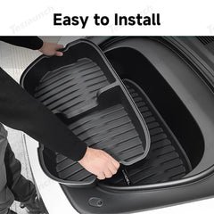 Front & Rear Trunk Organizer Bins for Tesla Model Y Juniper 2025+