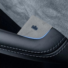 Naklejka na przycisk przełącznika drzwi Alcantara 4 PCS na 2024 Model 3 Highland