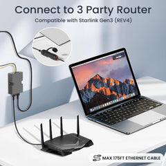 Adaptateur Ethernet RJ45 pour Starlink Gen 3/Mini