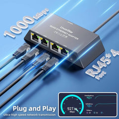 4-Port Ethernet Adapter for Starlink Gen 3 / Mini – Connect Up to 4 Devices - T-Launch