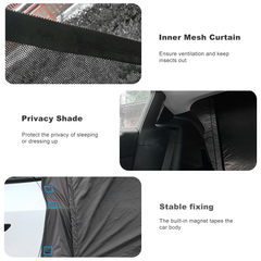 Camping Tält Tailgate Utomhus vattentät Solskärm Sekretess Shade Awning för Tesla Modell Y