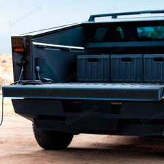 ملصق غطاء حماية الباب الخلفي المصنوع من السيليكون ABS لسيارة Cybertruck