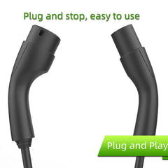 Typ 2 hona till hane-kontakt IEC62196 Adapter Laddningsstation EV Laddningskabel (Typ 2 till Typ 2 EV Laddningskabel)