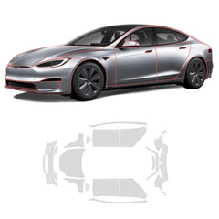 فيلم حماية طلاء السيارة بالكامل غير المرئي TPU (PPF) Tesla Model S (2021-2024)
