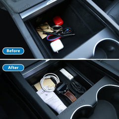 Center Console & Armrest Storage Box for Tesla Model Y L 2026+