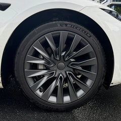 Nova Style -pyöränkapselit (4 kpl) mallille Tesla 2024+ Model 3 Highland 18'' Photon -vannetta (19'' Nova -vanteista inspiraationsa saanut)