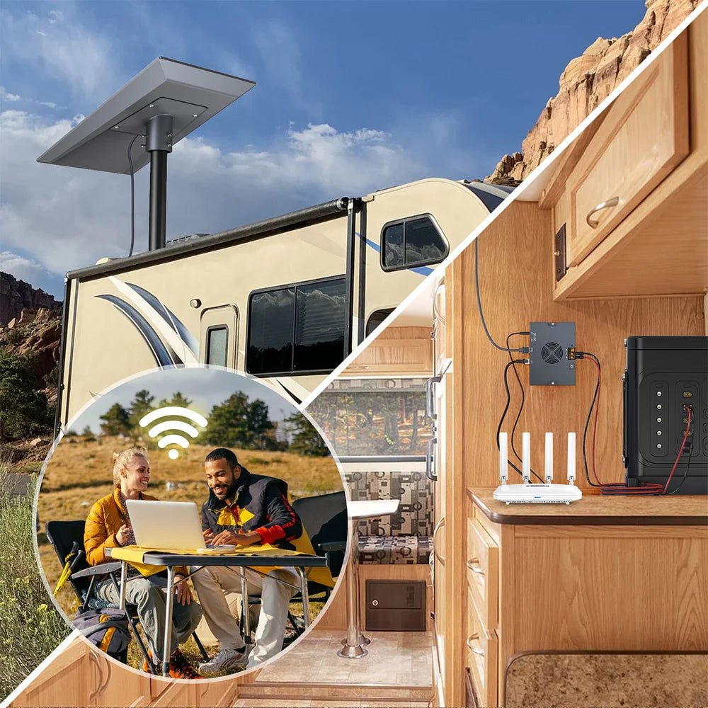 5-in-1 PoE Injector for Starlink Performance Gen 3, 350W Passive PoE, 9–36V DC Step-Up Converter, ESD Protection - T-Launch