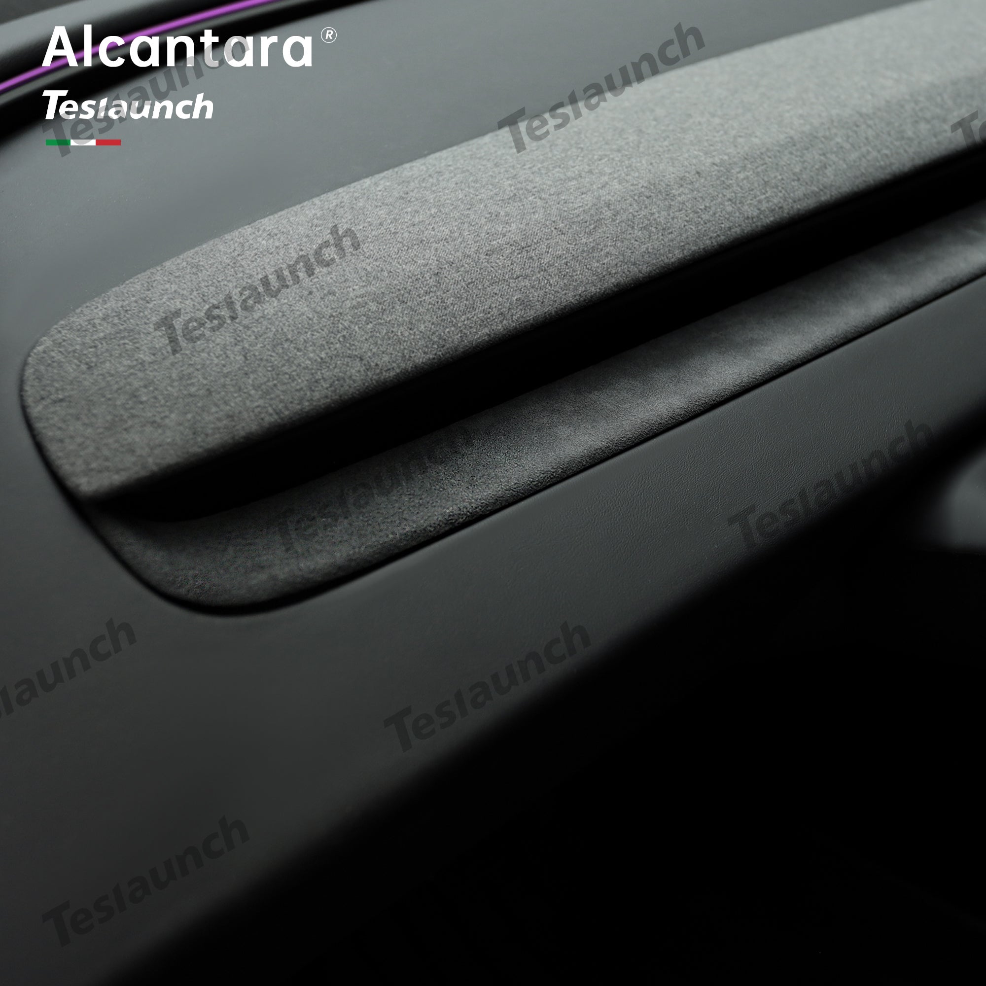 Cubierta adhesiva de consola central de Alcantara para 2024 Model 3 Highland