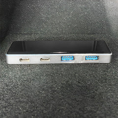 Model 3 / Y Takaistuimen USB-keskitin Tesla, Keskikonsolin käsinojakotelon HUB, PD-pikalataus Daul Type-C -porttiin (2021-2023)