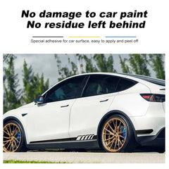 Yan Etek Çıkartması Kendin Yap Çıkartması Yan Gövde Yarış Şeridi Çıkartması Tesla Model 3/Y/S/X