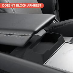 Multi-Functional Silicone Center Console Glasses Tray for Tesla Model Y Juniper 2025+