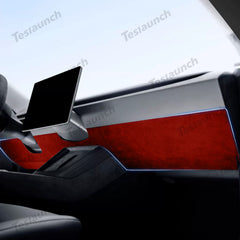 ملصقات ألكانتارا المضادة للركل أسفل لوحة القيادة لعام 2024 Model 3 هايلاند