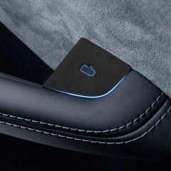 Alcantara Door Button Switch Cover 4 PCS Para 2024 Model 3 Highland