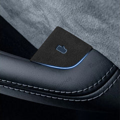 Naklejka na przycisk przełącznika drzwi Alcantara 4 PCS na 2024 Model 3 Highland