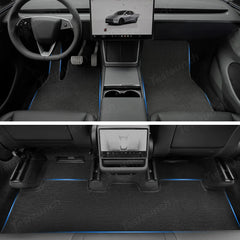 Durable Carpet-Style Floor Mats (3-Piece Set) for Tesla Model Y Juniper 2025+