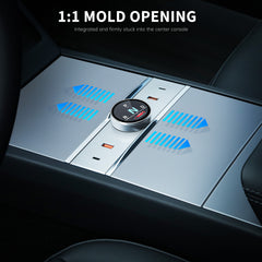 Smart Rotating Gear Shift Dock USB Hub for Tesla Model Y Juniper 2025+