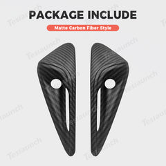 Carbon Fiber Pattern Turn Signal & Side Camera Covers (ABS) for Tesla Model Y Juniper 2025+