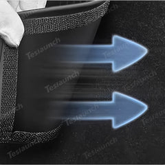 Napa-nahkaiset istuinten alanurkkien suojukset – 3-osainen suojasarja Tesla Model Y Juniper 2025+