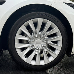 Nova Style -pyöränkapselit (4 kpl) mallille Tesla 2024+ Model 3 Highland 18'' Photon -vannetta (19'' Nova -vanteista inspiraationsa saanut)