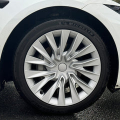 Nova Style Wheel Hubcaps (Set of 4) for Tesla 2024+ Model 3 Highland 18'' Photon Wheels (Inspired by 19'' Nova Wheels)