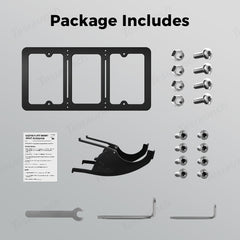 No-Drill Adjustable Front License Plate Mount for Tesla Model X (2021+)