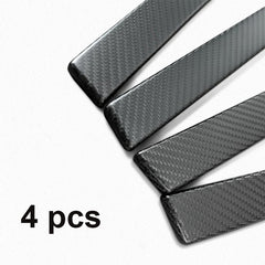 Capas de puxador de porta em fibra de carbono real (4 peças) para Tesla Model S/X 2016-2026