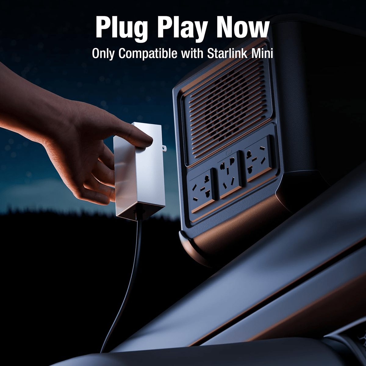 60W AC to DC Power Supply Adapter for Starlink Mini - T-Launch