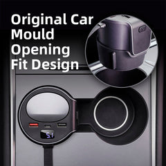 Model3/Y Center Console Docking Station USB Hub 65W Fast Charging for Tesla